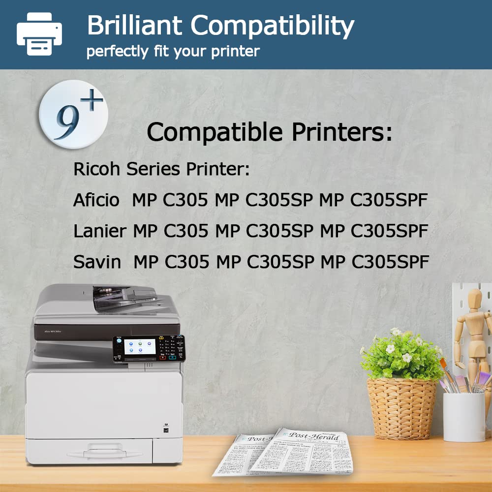 LEIZE Compatible Toner Cartridge Replacement for Ricoh